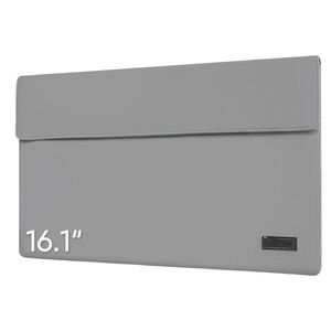 16.1" Portable Monitor/Laptop Sleeve Travel Bag / Magnetic Closure / Gray / NIB